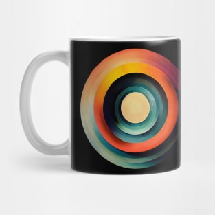 Painted Concentric Circles Mug